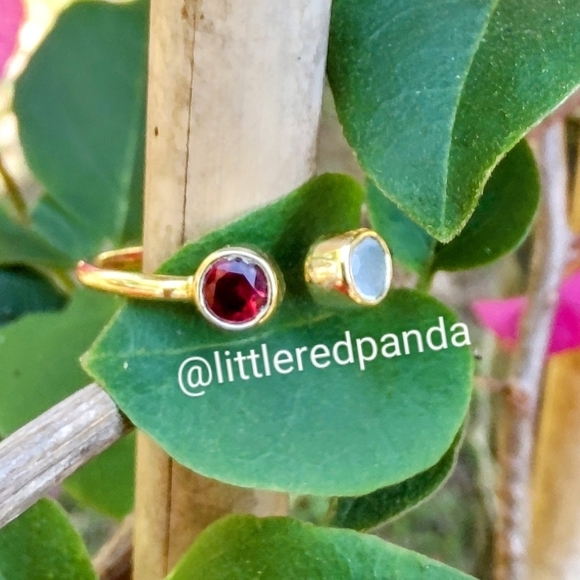 Duo Birthstone Gem ring - Picture 4 of 6
